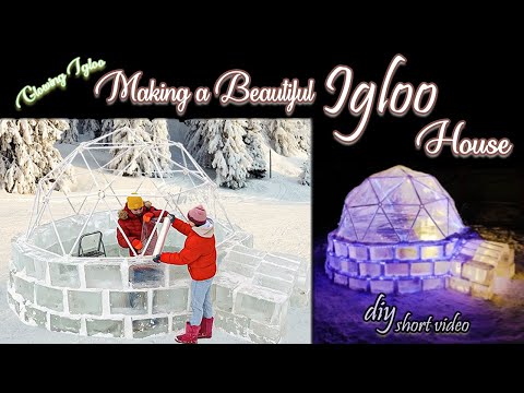 Making a Beautiful Igloo House || #diy #shorts #respect