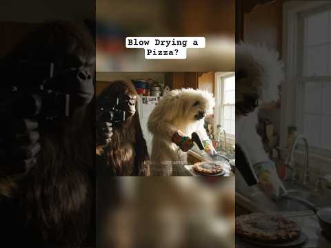 Blow Drying a Pizza?  #bigfootvlog