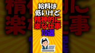 給料は低いけど精神的に楽な仕事10選#2ch有益スレ #ゆっくり解説
