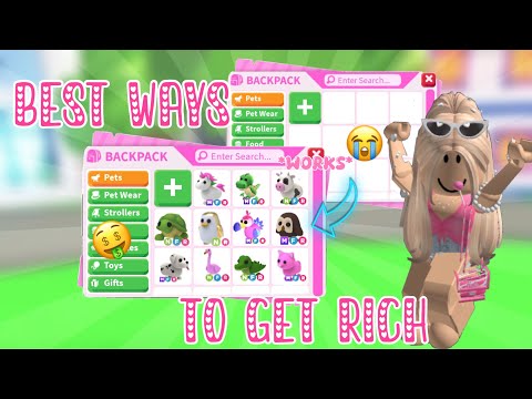 The BEST ways TO get RICH in adopt me *working 2025* #adoptme #robloxadoptme #rich