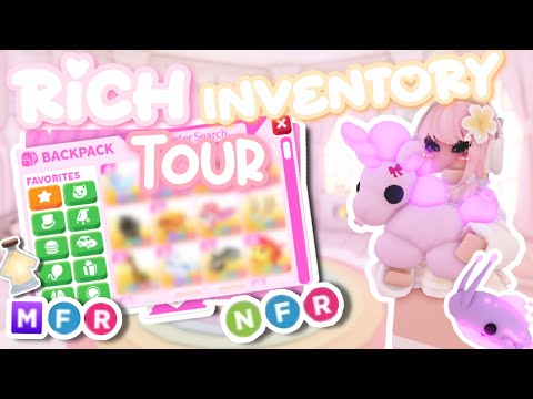 ˚୨୧⋆｡˚*UPDATED* Rich Inventory Tour! - #adoptme #adoptmeroblox ♡༊*·˚
