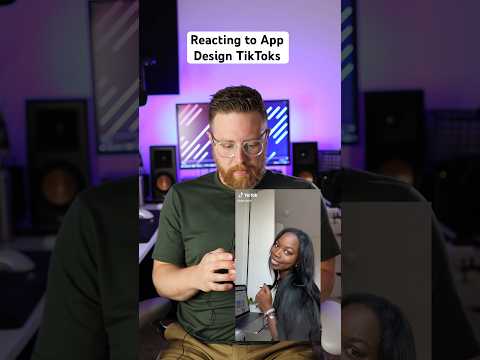 Reacting to App Design TikToks #appdesign #mobiledeveloper #ux #ui #appdeveloper