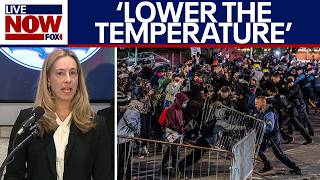 NJ officials provide update after protests at ICE facility turn violent