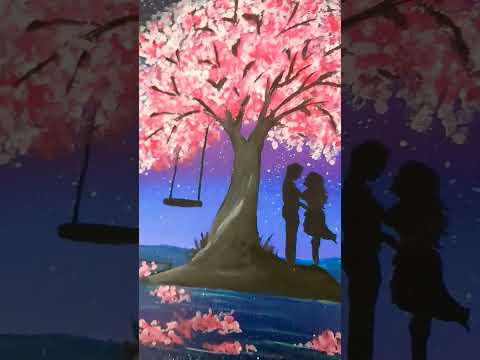 #heeriyesong #paintingshortsvideo #couplepaintings #valentinedaydrawing #acryliccanvas #artshorts