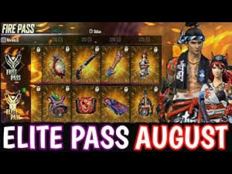 FREE FIRE NEW -----  ELITE PASS August