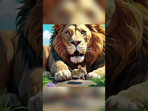 The Lion and the Mouse #kidsvideos #shortstoryforkidsinenglish #englishstories