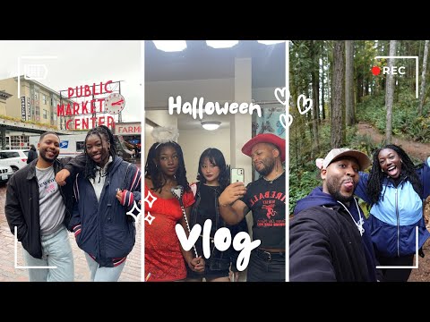A BOY FLEW ACROSS THE COUNTRY FOR ME🤭halloween, exploring Seattle w/ my long distance bestie