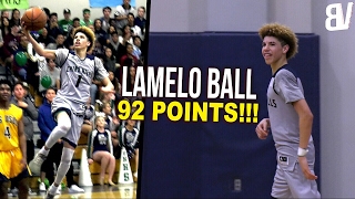 The Full Game LaMelo Ball Scored 92! Chino Hills DESTROYS Los Osos AGAIN! FULL HIGHLIGHTS