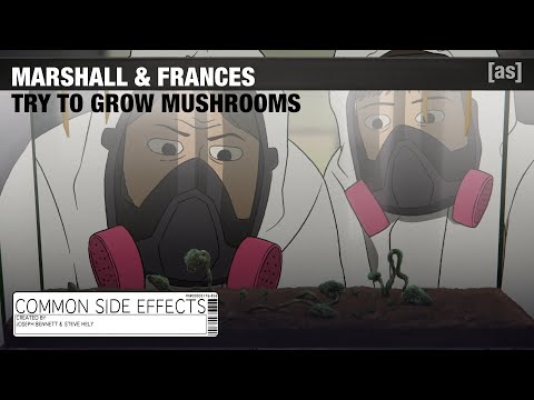 Marshall and Frances Try Growing Mushrooms | Common Side Effects | adult swim