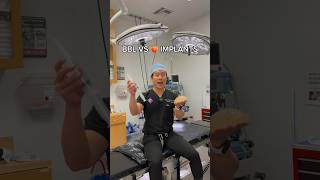 BBL VS Implants🍑 #doctorsofyoutube #plasticsurgeon #implants #bbl #beverlyhillsplasticsurgeon