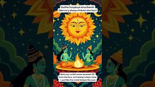 Astrology Sutra 1: Budha Suryasya Anucharah (Mercury & Sun Connection) #shorts #vedicastrology