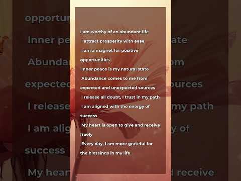 I Am Wealthy Affirmations for Attracting Abundance  #abundanceiseverywhere