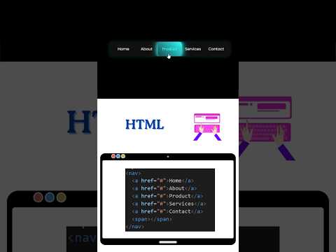 Cool Navigation Bar Hover Effect 🔥 | HTML CSS