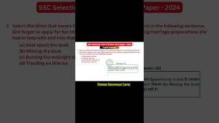 English Language PYQs - SSC selection post phase XII | Part:2 #shorts #exampaper