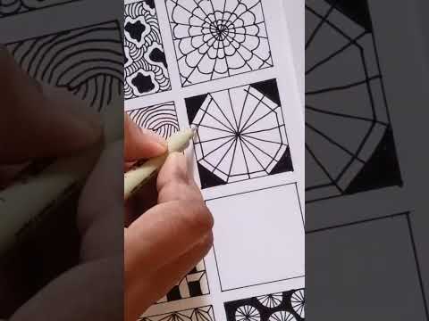 19/75 Zentangle challange #drawing #youtubeshorts #viral