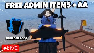 *LIVE* FREE DEV ITEMS/ROD THIS UPDATE + ADMIN ABUSE!