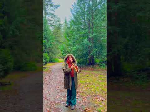 Playing this relaxing flute in the forest - #healingmusic #medicinemusic #calm #shamanicmusic