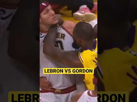 GETTING CHIPPY IN LA #lakeshow #nbaplayoffs #nuggets #gordon #lebronjames #kingjames #fight