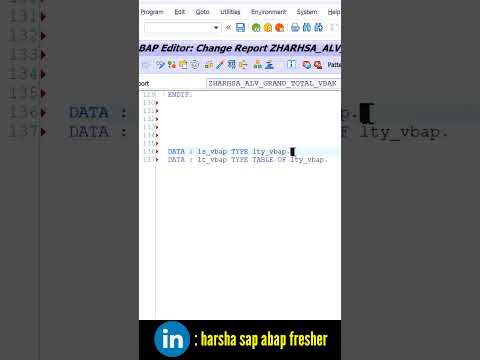 swapping of lines in abap || abap shortcuts #abaptutorial #abap