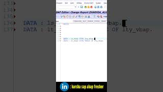 swapping of lines in abap || abap shortcuts #abaptutorial #abap