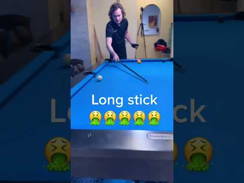 Why pool players like to have SHORT STICKS | #billiards #shorts