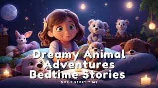 Bedtime Stories and Sleep Meditation for Kids| Collection of Dreamy Animal Adventures 3 in 1