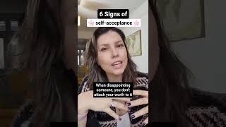6 signs of self-acceptance