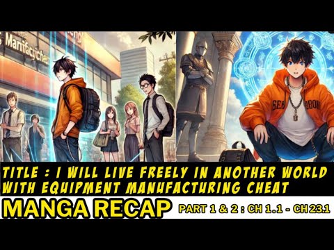 Part 1&2: I Will Live Freely in Another World With Equipment Manufacturing #manga #anime #recap👇