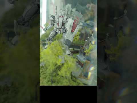 Gundam Diorama: Gundam EX vs Zaku II F-Type #gundam #gunplacustom #realgrade #bandaispirits