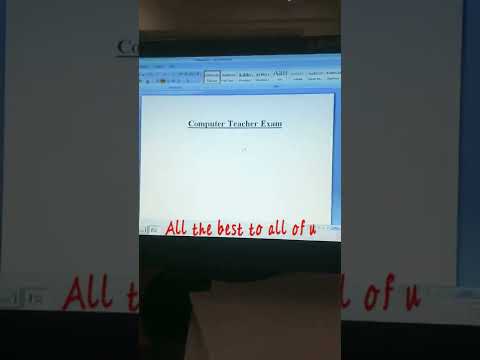 #Computer #Teacher #Exam.