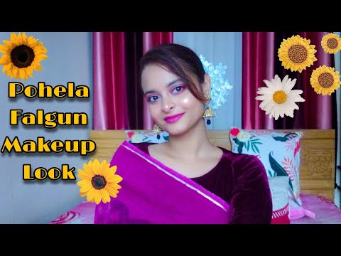 Pohela Falgun Makeup tutorial 2021|| 🌼Falgun Makeup Look🌼 || Sumya Binte