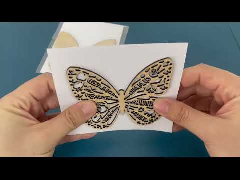 Wood Laser Cut Sticker