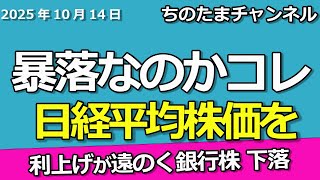 日経平均株価が暴落も。コレで良い。銀行株は負けが続くが、反発か。ココナラ。タマホームピンチ。くら寿司は厳正な対応を