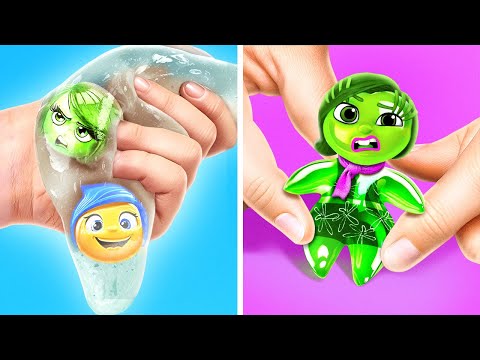 Inside Out 2 In Slime! ✨ *Surprise ASMR Fidgets From The Giant Egg*