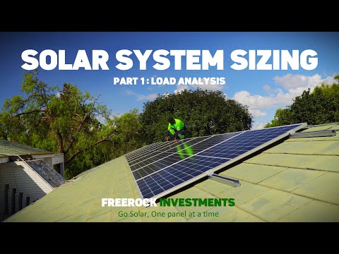 Solar System Sizing (Part 1: Load analysis) @FreerockInvestmentszw