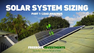 Solar System Sizing (Part 1: Load analysis) @FreerockInvestmentszw