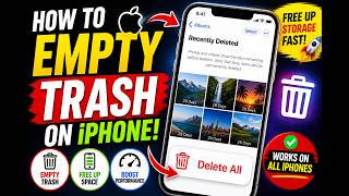 How to Empty Trash on iPhone 🗑️ (Free Up Storage Fast!....)