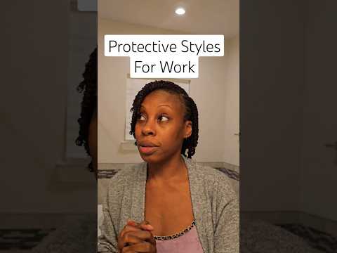 Protective Styles for Work #twostrandtwist #flattwists #hairgrowthchallenge #naturalhair