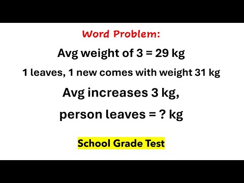 Mathematics Word Problem for School Test Exams. Student Grade Exam Problem.