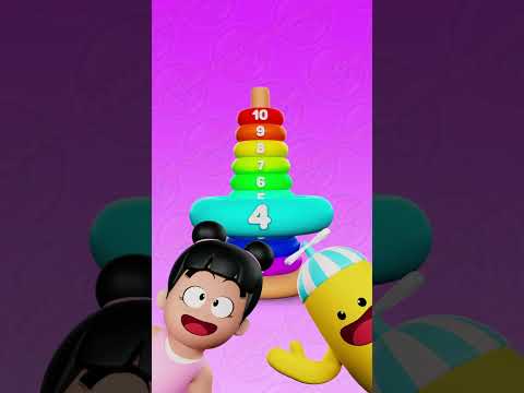 Kids Counting Fun: Stacking Rings Challenge! #kidsvideo #kidslearning #1to10