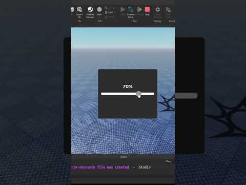 Roblox slider GUI example