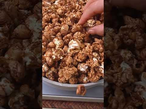 How to make chocolate popcorn #popcorn #homemade #chocolaterecipe #darkchocolate #recipes #food