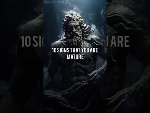 10 Signs that you are mature #mature #lifelessons #motivation #inspiration #stoicism