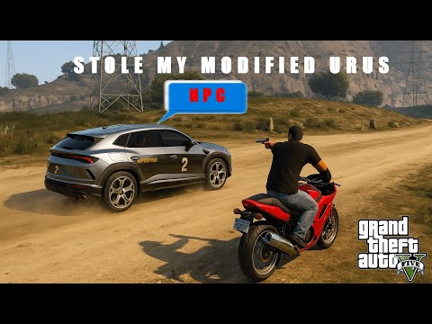 NPC 🔵  Stole My Modified Lamborghini 🚗 Urus in GTA V 💥! | Arjun PlayVision 🎯