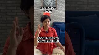 It bring relief to earaches, motion sickness and vertigo. #mudrahealing #ayurvedahealing #yogamudra