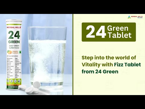 24 Green Tablet Daily Superfood, Immunity Booster with Rich Antioxidant, High Energy Detox