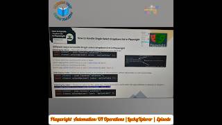 Playwright Automation UI Operation #luckyxplorer #playwright #automation #browser #UI #testing #QA