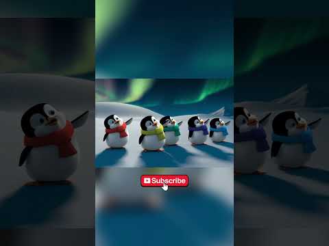 dancing penguins, cutely dancing to the music #song #short #videosong