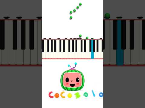 CoComelon PIANO Intro! Marble Player Piano 🎹! #cocomelon #shorts