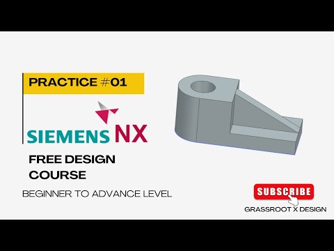 NX CAD Free Design Tutorial | NX CAD Part Design | Design | Mechanical | Siemens NX